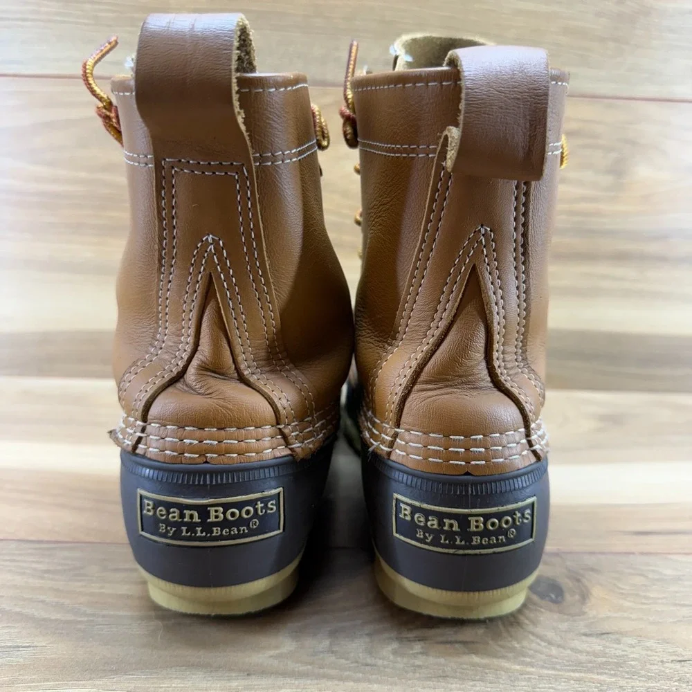 LL Bean Boots Duck Boots Womens 8‎ M Lace Up Waterproof Snow Rain Boot